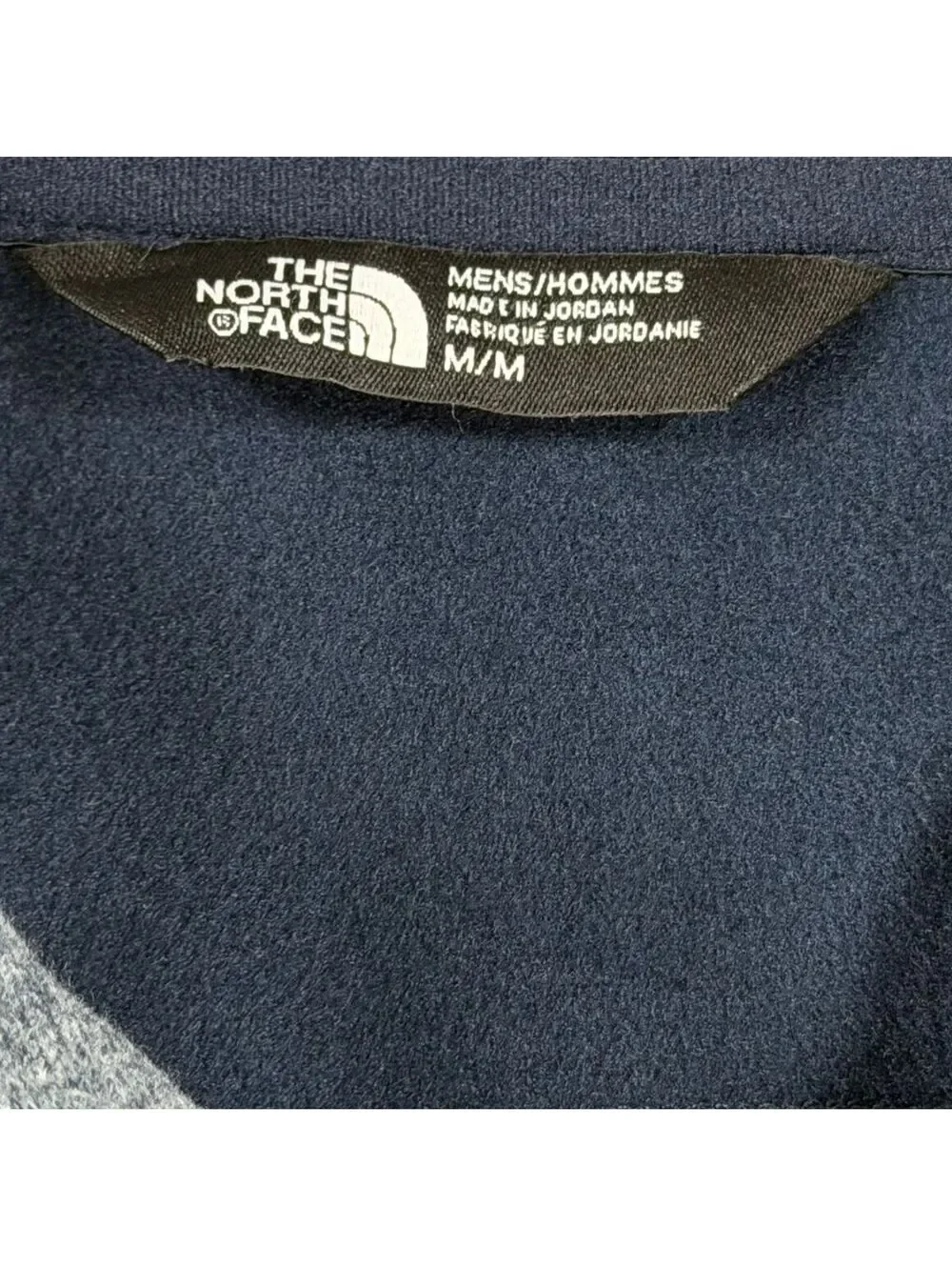 The North Face Men’s Quarter-Zip Pullover Navy & Gray, Size M